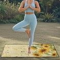 thumbnail image 4 of Xixirimido Sunflower Music Notes Print Car Seat Towel Covers Athletic Running Towel Sweat Car Front Seat Protector Non Slip Cover for Outdoor Sport Activities Washable, 4 of 8