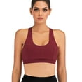 thumbnail image 3 of DODOING Women's Sports Bra Removable Padded Sport Bra Low Impact Workout Yoga Bra Tops Cross Strappy Sports Bra Activewear, 3 of 7