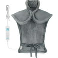 thumbnail image 1 of RENPHO Large Heating Pad for Back Relaxation, 24 inx33 Fast-Heating with 6 Temperature Settings, Auto Shut Off Available, ETL Certified - Gray, 1 of 5