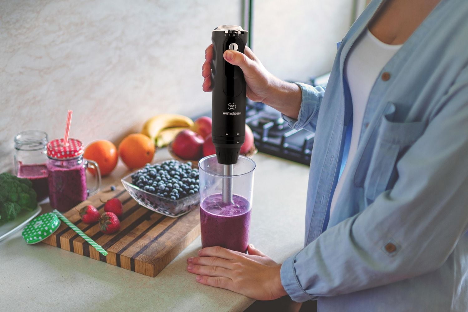 Mélangeur à main Westinghouse Collection Faux Bois