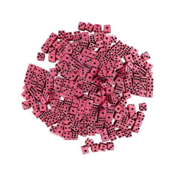 KLKCMS Norme de Jeu 100x à Six Côtés 8 mm pour Jouer à des Jeux Jeu de Société Salle de Classe Rouge