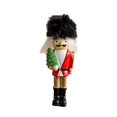 thumbnail image 4 of GUOOL Christmas Nutcracker Ornament Resin Decorative Statue for Table Home Holiday Black Hat, 4 of 9