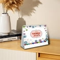thumbnail image 2 of Small Floral Desk Calendar with Horizontal Gold Coils, Desktop Standing Monthly Flip Schedule Planner for Home and Classroom, January 2025 to June 2026, Version C801, 2 of 4