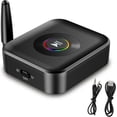 thumbnail image 1 of Adaptadores de audio bluetooth, receptores Bluetooth 5.1, adaptadores Bluetooth inalámbricos en dos en uno para uso con altavoces, sistema estéreo de flujo de música, 1 of 8