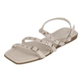 thumbnail image 1 of Sandalias de piso Exterior Piel vegana Color Late Para Mujer De RBBASICS, 1 of 4
