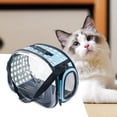 thumbnail image 3 of Flmtop Sac Porte-Chien Confortable Ventilé EVA Sac d'Entrée pour Animaux de Compagnie pour Extérieur Noir, 3 of 9