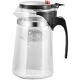 thumbnail image 1 of Glass Teapot Kettle Coffee Pot with Strainer Tea Kettle Tea Maker for Blooming Teas, 900ML, Clear, 1 of 1