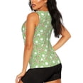 thumbnail image 3 of Xecao Cute Frog2 print women's scoop neck, loose-fit workout tank tops for the gym., 3 of 9