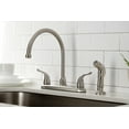 thumbnail image 3 of Kingston Brass KB798YLSP Yosemite 8-Inch Centerset Kitchen Faucet with Sprayer, Brushed Nickel, 3 of 5