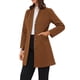 thumbnail image 4 of Abrigo de invierno elegante para mujer INSPIRE CHIC, con cuello en V sin solapa, de un solo botón, largo, tipo pea coat, talla XL, marrón oscuro, 4 of 6