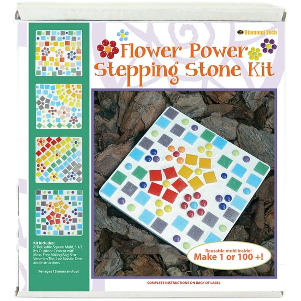 Mosaic Stepping Stone KitFlower Power