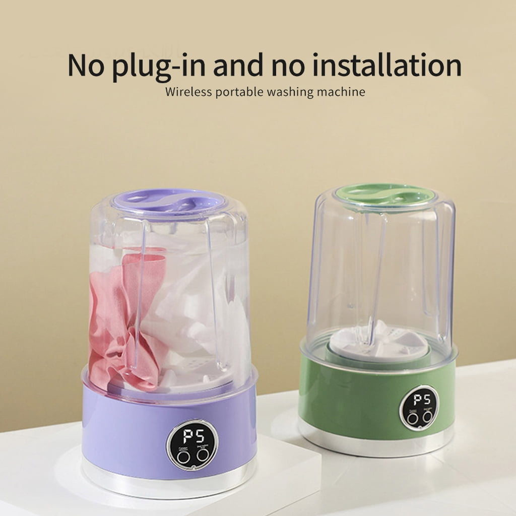 Miniature Rechargeable Clothes Washer for Delicates Socks and Towels Cordless Washing Machine Waterproof Laundry Device