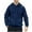 Navy, variant on DeHolifer Sweatshirts for Men Solid Color Drawstring Pockets Hoodies Sweatshirts Long Sleeve Pullover Tops Green 2XL