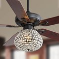 thumbnail image 5 of 52 inch Ceiling Fan with Lights and Remote Control, 3-Speed, 5 Wood Fan Blades, Modern Home Fan and Crystal LED Light 2-in-1 Design, for Living Room, Bedroom, Dining Room, D8242, 5 of 7