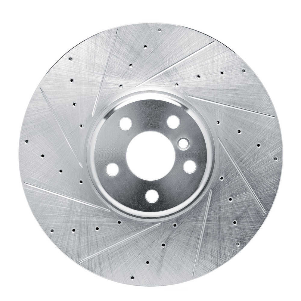 Dynamic Friction Company 631-31131D DFC Brake Rotor - Drilled And Slotted - Silver