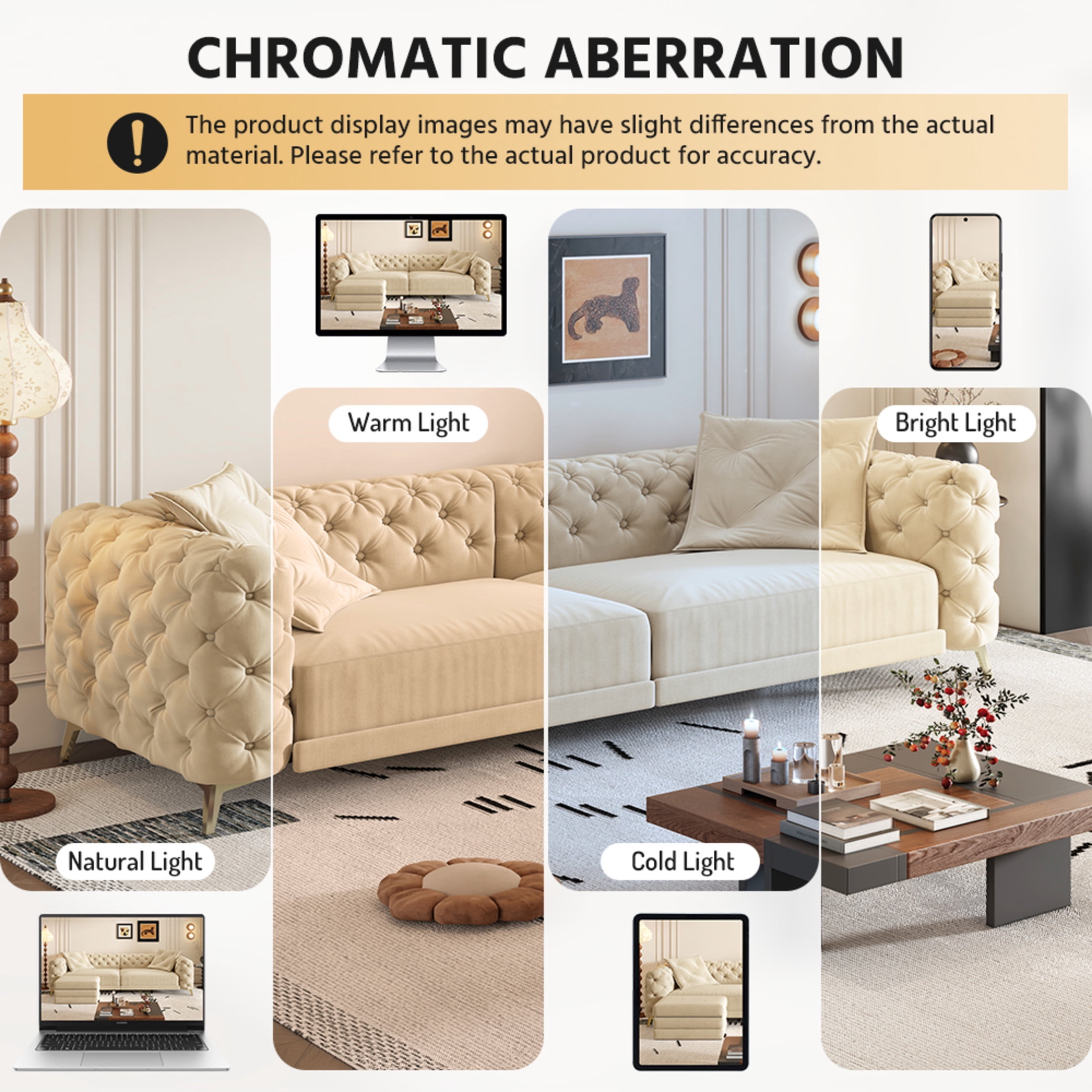 Noble House Rostin 4-Seat Velvet Convertible Sleeper Sofa, 3-in-1 Pull-Out King Bed with Movable Ottoman, Apricot