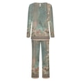thumbnail image 4 of Funicet Ensemble de Pyjama pour Femmes, Ensembles de Pyjama pour Femmes, Haut Dégradé Imprimé Décontracté Pantalon Ensemble de Pyjama, Pantalon de Pyjama pour Femmes, Ensemble de Pyjama pour Femmes, 4 of 6
