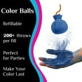 thumbnail image 4 of Party Decoration | Tyeign Party Color Powder Balls Refillable Holi Color Balls Combine Color Powder Fun Party Throwing Atmosphere Supplies Football Party Supplies Birthday Party Supplies Blue, 4 of 4