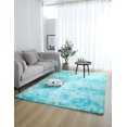 thumbnail image 1 of Shaggy Fluffy Rugs Color Gradient Anti Skid Area Rug Dining Room Carpet Bedroom Floor Mat, 1 of 2