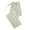 Khaki, variant on VEKDONE Elastic Drawstring Casual Pants Women Solid Color Linen High Waisted Straight Trousers Summer Loose Fit Plus Size Ankle Pant with Pockets Army Green S