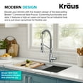 thumbnail image 5 of KRAUS Bolden Commercial Style 2-Function Single Handle Pull Down Kitchen Faucet in Chrome, 5 of 8