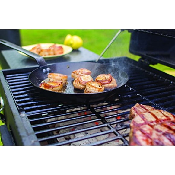 Lodge Carbon Steel Skillet, Pre-Sazonado, 10 pulgadas, Negro Lodge Lodge