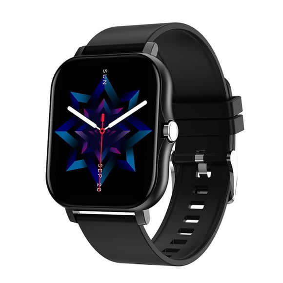 LOLO Smartwatch Reloj Inteligente para Hombre Mujer Smart Watch Deportivo Impermeable Compatible con iPhone y Android Celular (Negro)