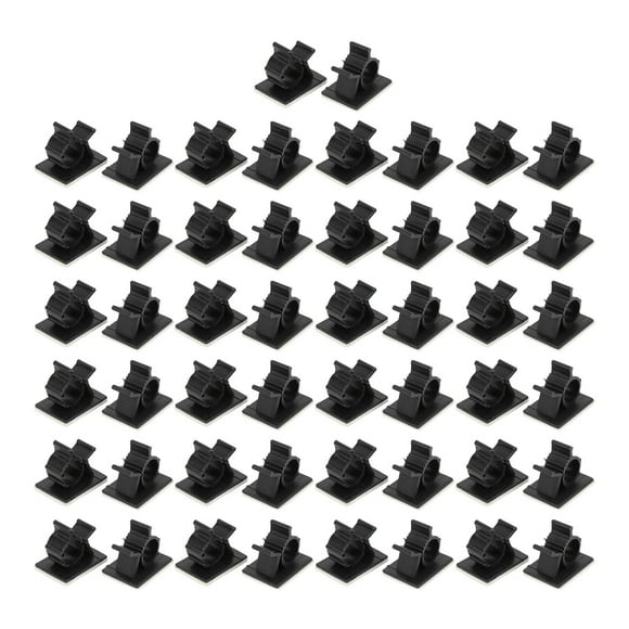 Adhesive Cable Clip,50pcs Cable Management Clips Cable Management Holder Cable Management Clamp State-of-the-Art Design