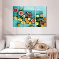 thumbnail image 2 of Elephant Stock Natural Citrus Fruits Wall Art - Horizontal Multi Panel Canvas - Dining Room Wall Decor - Food And Drink Multi Panel - Teal And Orange Decor - 45" x 28", 2 of 8