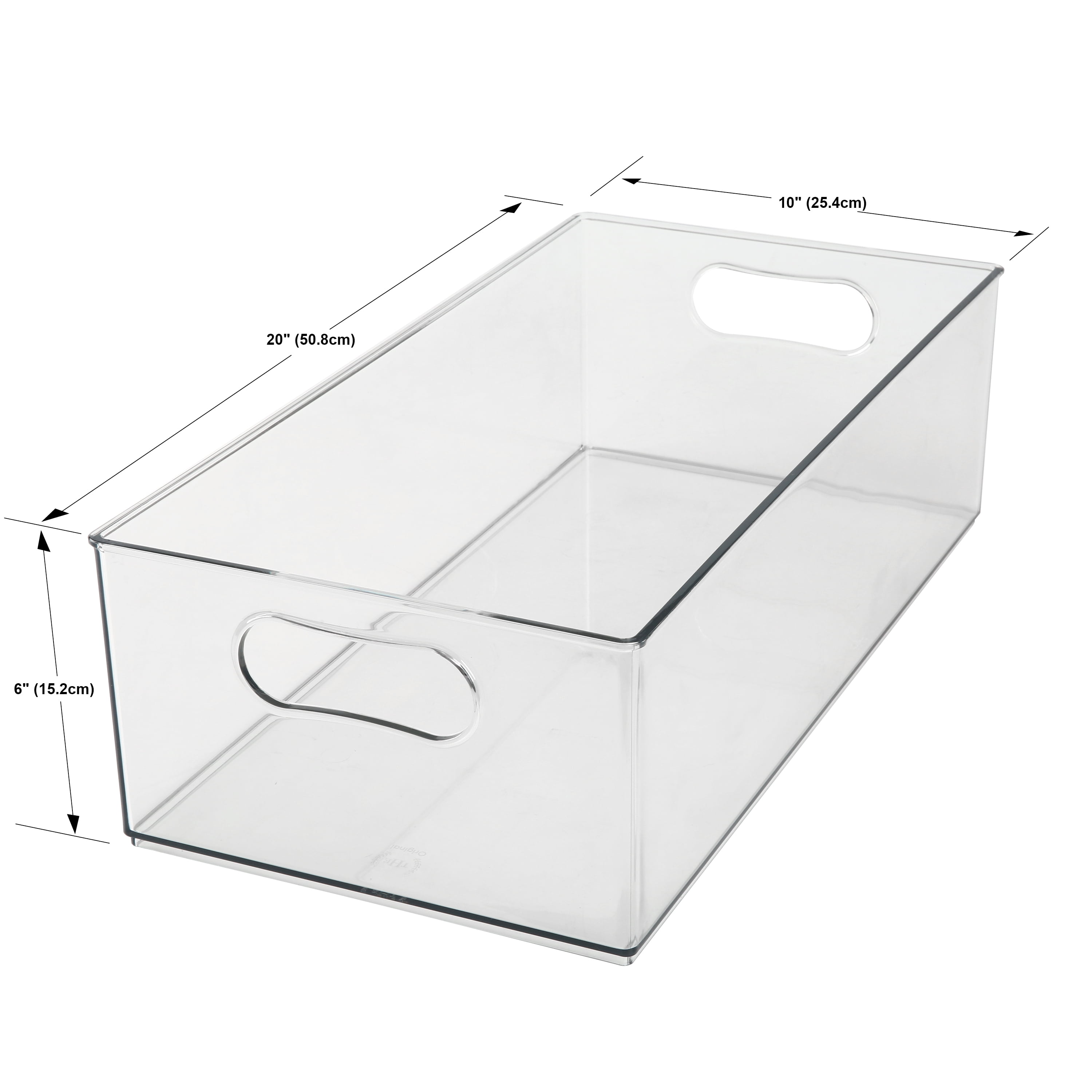 The Home Edit Small Clear Storage Bin Insert, Cabinet Organizer, 4.68 inch x 3.12 inch x 2.95 inch, 6 Pack