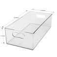 The Home Edit Everything XL Storage Bin Clear Plastic Stackable
