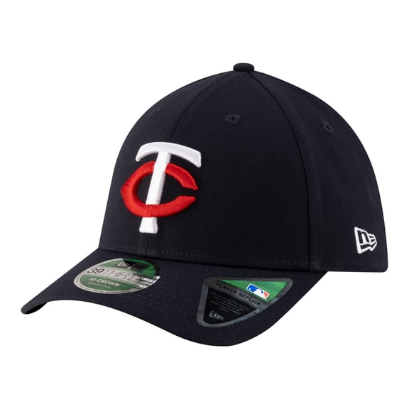 Men's New Era Navy Minnesota Twins Player Replica 39THIRTY M-Crown Flex Hat