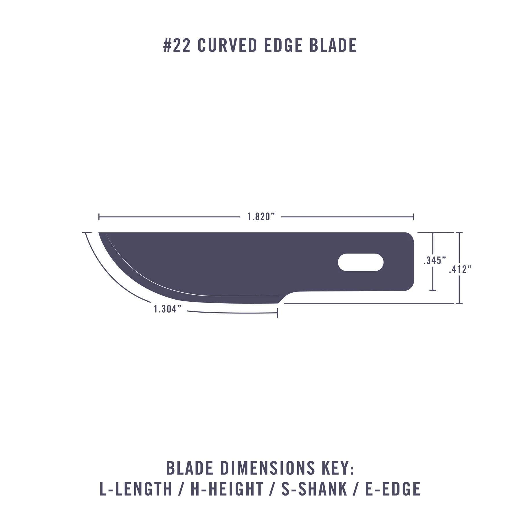 Excel Blades 22622 - #22 Curved Edge Replacement Blade, Carbon Steel, 100 pcs/Pk