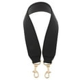 thumbnail image 2 of Wide Shoulder Strap Fashion Bag Accessories Bag Handle Replacement Handle Holder - Black, as described, 2 of 8