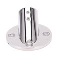 thumbnail image 2 of EBTOOLS Stainless Steel Boat Handrail Fittings - 30 Degree Round Base Pipe Fitting, 2 of 8