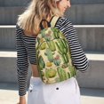 thumbnail image 7 of XMXT Backpack for School Work, Desert Plant Watercolor Canvas Bookbag Travel Bag for Women Men, S, 7 of 7