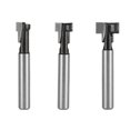 thumbnail image 2 of 3PC 6mm1/4 Tige T-Slot Coupeur Routeur Bit Hexagonal Boulon Trou de Clé Fraise, 2 of 5