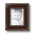 thumbnail image 2 of ArtToFrames 4x5" Classic Burgundy Picture Frame, Brown Wood Poster Frame, with Regular Glass and 2 (FBPL-4927), 2 of 7