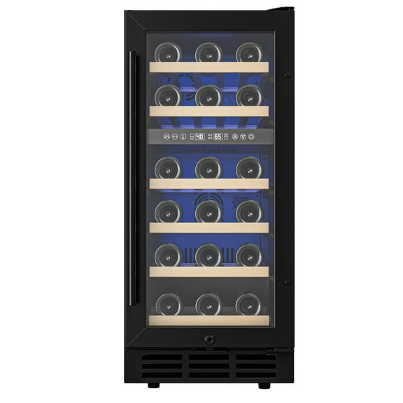 EUHOMY 3.6 Cu.ft. Undercounter Wine Fridge, Dual Zone Wine Refrigerator, Freestanding Wine Chiller