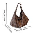 thumbnail image 3 of Large Capacity Tote Backpack Convertible Shoulder Crossbody With Checkered Pattern, 3 of 6