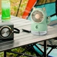 thumbnail image 3 of Djunllk Cooling Fan, Small Misting Fans That Blow Cold Air, 3 Speeds, Portable Fan Desk Fan Evaporative Air Cooler, USB Rechargeable Battery Powered Personal Fan for Bedroom Travel, 3 of 8