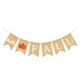 thumbnail image 6 of DEEPCRAFF Thanksgiving Banners 1Pcs Swallowtail Shape White Linen Photo Prop 11.8*5.1in, 6 of 8