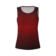 thumbnail image 3 of Picia Red Geometric Pattern Women's Workout Tank Top,Breathable Activewear,Slim Fit Athletic Top,Versatile Workout Moisture-wicking top-Medium, 3 of 9