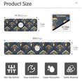 thumbnail image 3 of Yayeee Faucet Mat for Kitchen Sink 30" Diatomite Long Splash Guard Pad, Blue Art Pattern, 2 Pack, 3 of 7