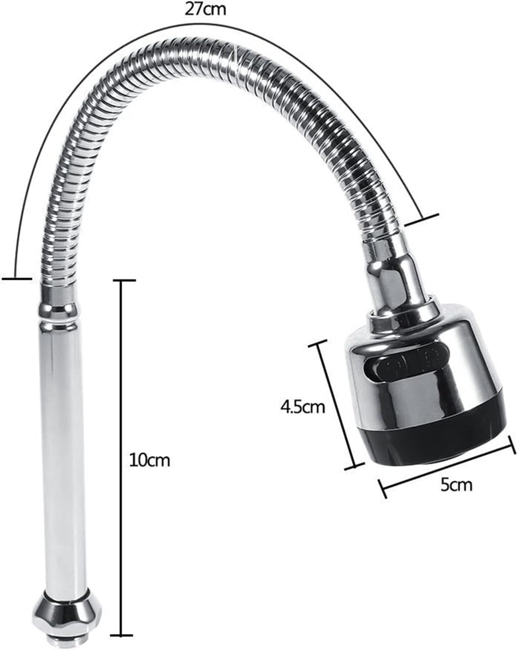 360 Adjustable Kitchen Faucet Sprayer Stainless Steel Swivel Spout Kitchen Sink Aerator Mixer Accessories Replacement
