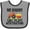 Heather and Black, variant on Inktastic Farming Daddy Plays with Tractors Boys or Girls Baby Bib