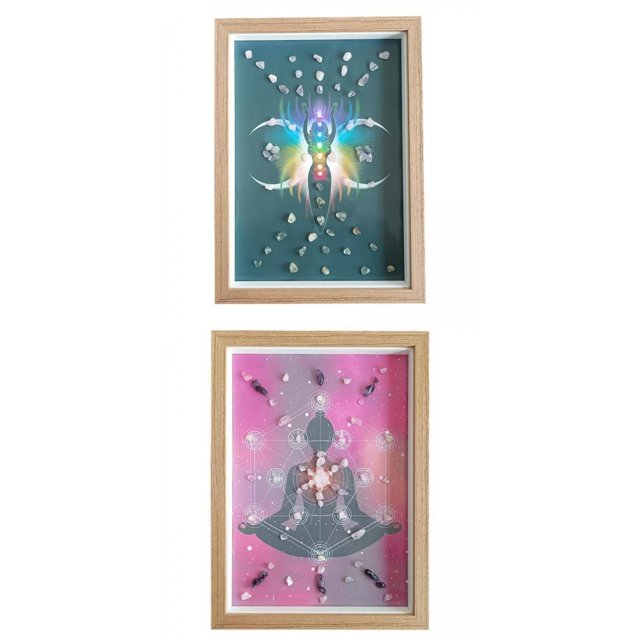 Adornos de altar mayimx Pintura de energía de cristal Decoración de pared