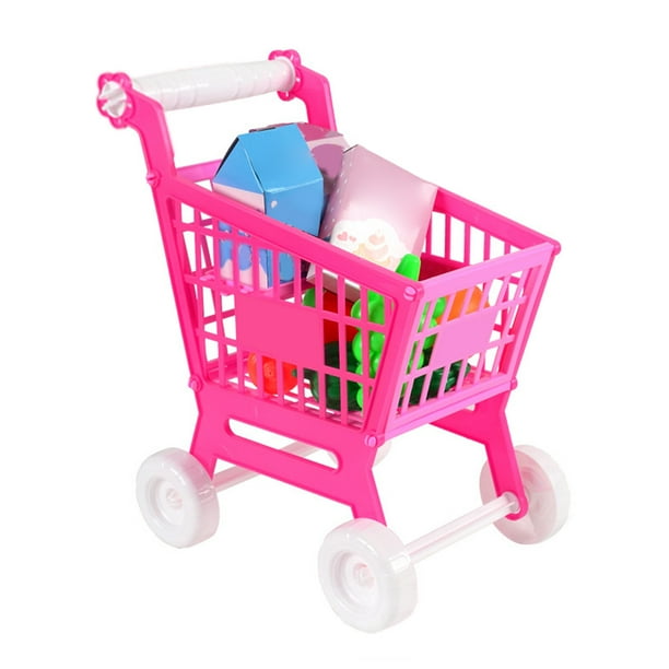 Set de Juegos de Carrito de Carrito de Compras para Niños, PlásTico 21pcs para niños de compras de compras de compras a treenamiento de coordinació o ocular para jugar para jugar