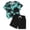 H01 Green, variant on Toddler Boy Outfit Set Baby and Toddler Boy Clothes Set 2-Piece, Cotton Tie-Dye Shirt & Shorts Summer Outfit 2-Pack Toddler Boy Summer Clothes
