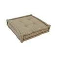thumbnail image 7 of 20-inch Square Corded Floor Pillow with Button Tufts - Aqua Blue, 7 of 7